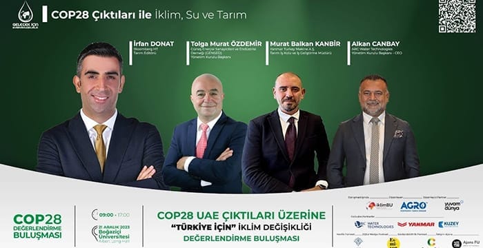 COP28 Çıktıları ile İklim, Su ve Tarım Paneli | COP28 Değerlendirme Buluşması