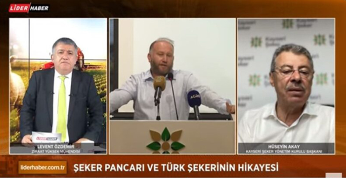 Kayseri Şeker Yönetim Kurulu Başkanı Akay, Toprağın Sesi Programının konuğuydu