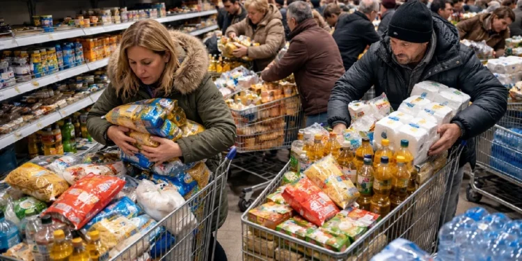 Savaş korkusu marketlere yansıdı: Komşu'da ürün stoklama başladı 1 talan