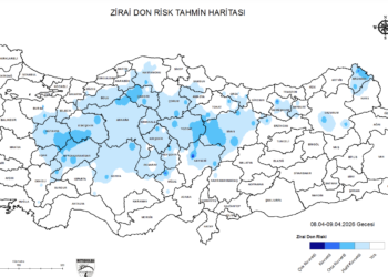 7-11 Nisan tarihleri arasında etkili olması beklenen zirai don riskine karşı üreticilere uyarı
