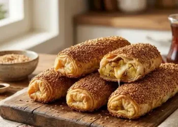 Dışı çıtır, içi bol malzemeli nefis lezzet: Patatesli simit böreği tarifi