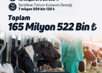 165.5 Milyon Liralık Tarımsal Destekleme Ödemesi Bugün Çiftçilerin Hesaplarına Aktarılıyor
