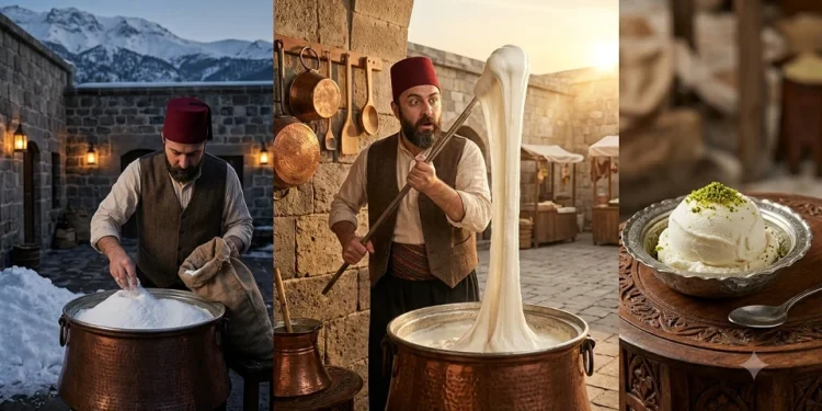 Hakiki Maraş dondurması nasıl ortaya çıktı? Maraş dondurması hangi sütten yapılır? 1 Hakiki Maras dondurmasi
