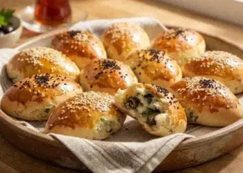 Puf puf kabaran enfes lezzet: Zeytinli maydanozlu poğaça tarifi