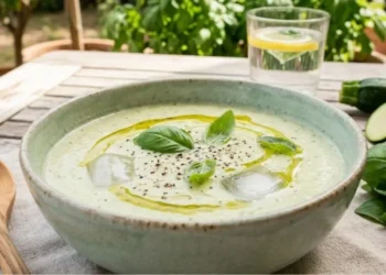 Yazın serinleten lezzeti: Yoğurtlu fesleğenli soğuk kabak çorbası tarifi