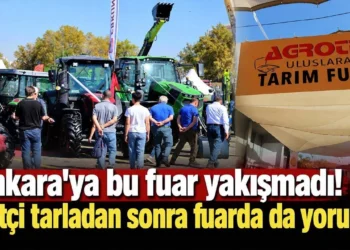Ankara’ya bu fuar yakışmadı! Çiftçi tarladan sonra fuarda da yoruldu