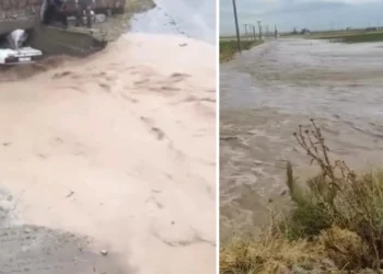 Sağanak iki kenti vurdu: Tarlalar su altında kaldı! Otomobil metrelerce sürüklendi 3 kişi son anda kurtarıldı