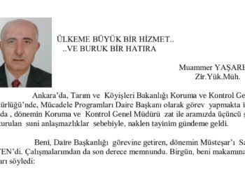 Ülkeme Büyük Bir Hizmet.. ..Ve Buruk Bir Hatıra