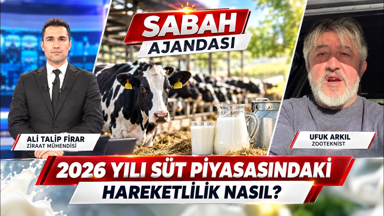 2026 Yılı Süt Piyasasındaki Hareketlilik Nasıl? / Sabah Ajandası