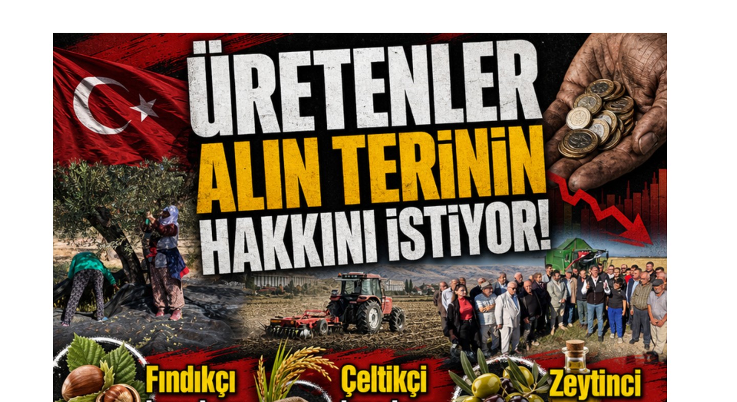 Üretenler alın terinin hakkını istiyor!