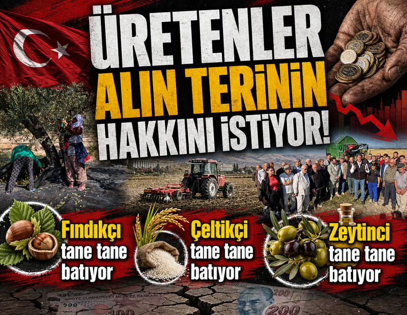 Üretenler alın terinin hakkını istiyor! 1 alin teri