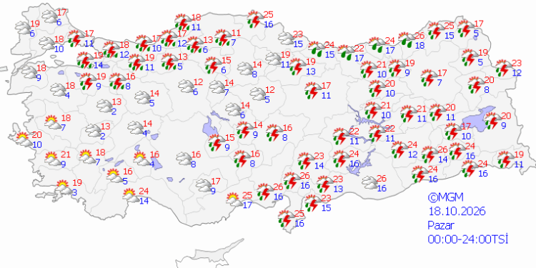 Meteoroloji saat verdi: İstanbul ve 4 il için turuncu, 36 il için sarı kodlu uyarı
