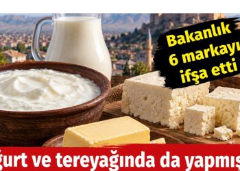 Yoğurt ve tereyağında da yapmışlar. Bakanlık 6 markayı ifşa etti