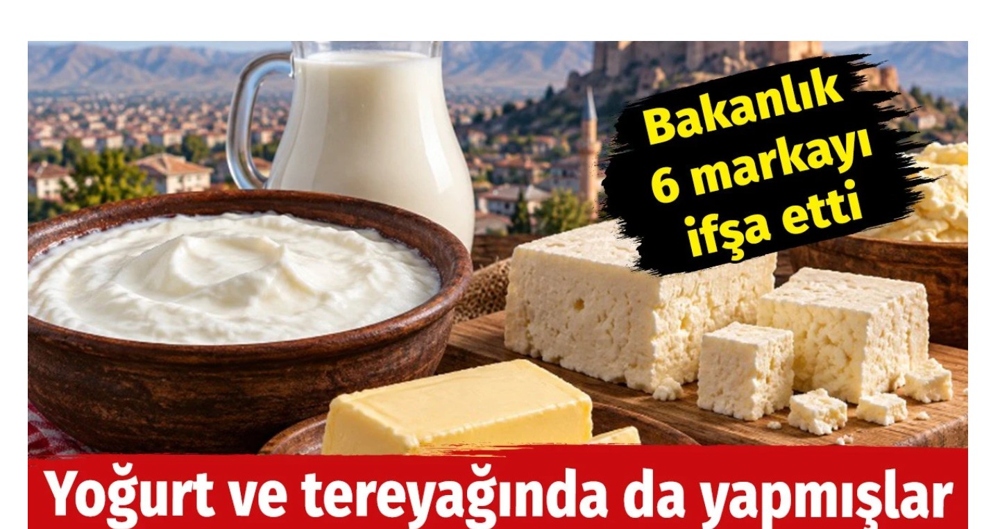 Yoğurt ve tereyağında da yapmışlar. Bakanlık 6 markayı ifşa etti