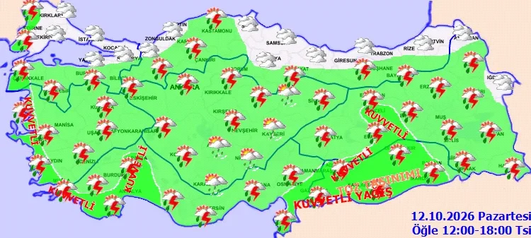 meteoroloji den saganak uyarisi